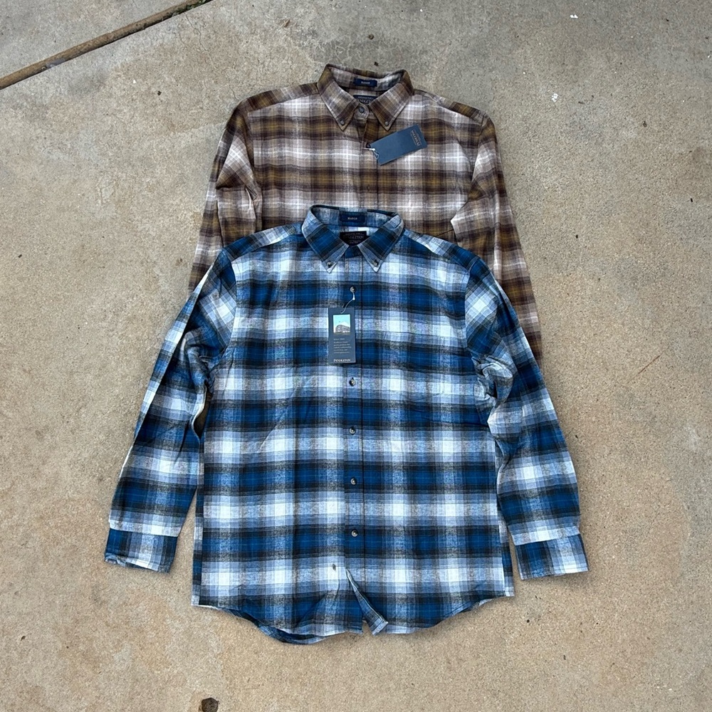 NWT Pendleton Mason flannel button up shirts (Bundle)
